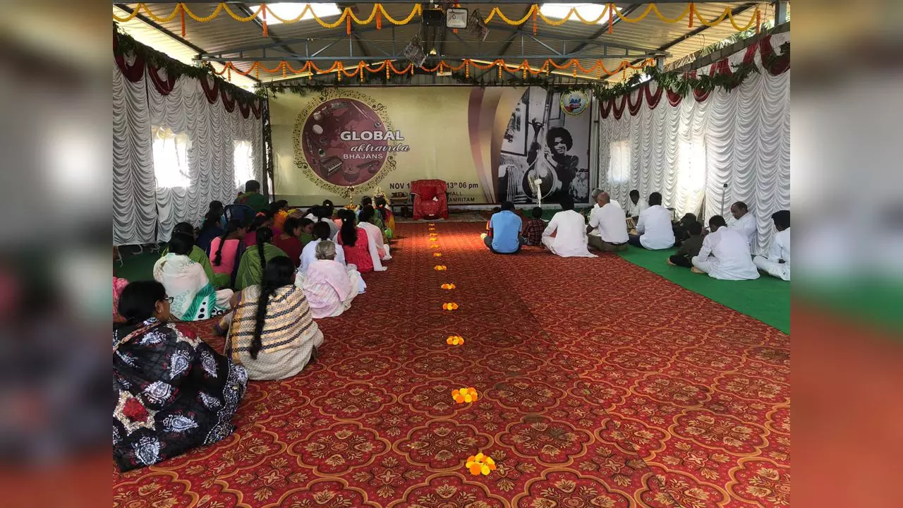 Global Akhanda Bhajan 2022 at Sri Sai Palle