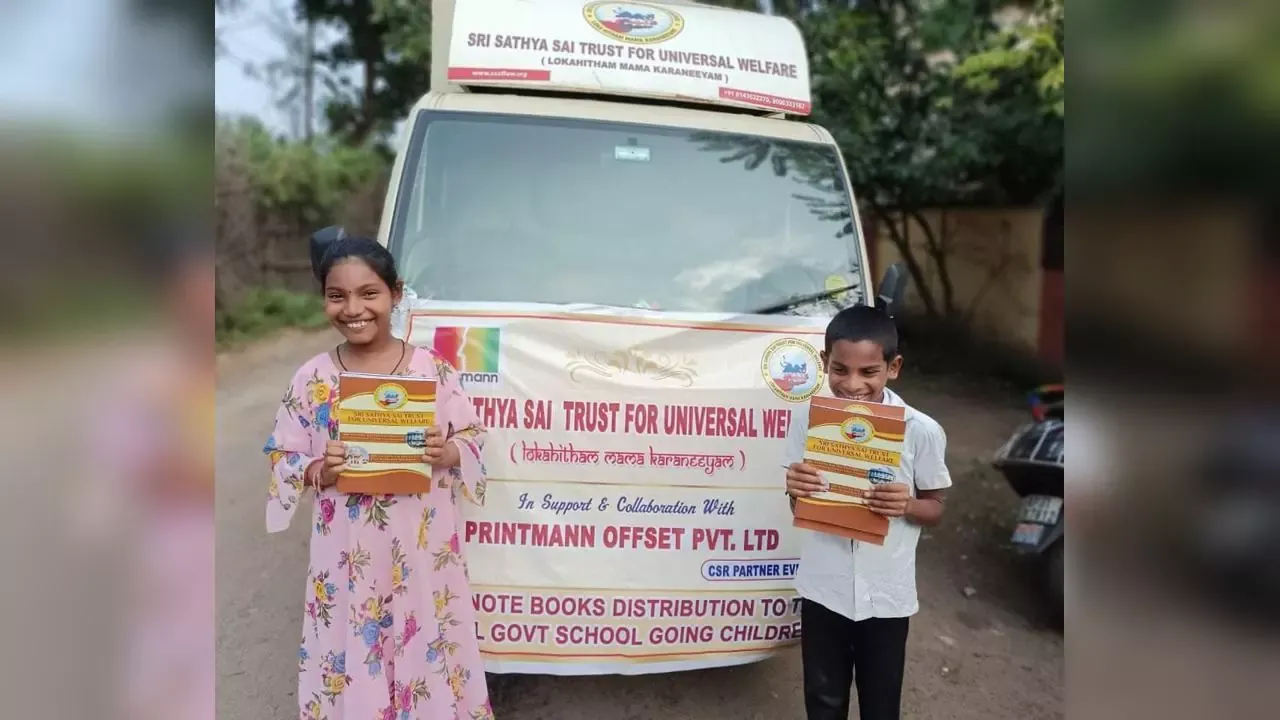 Notebook Drive for Rural School Children - Pedagantyada Mandal, Visakhapatnam District