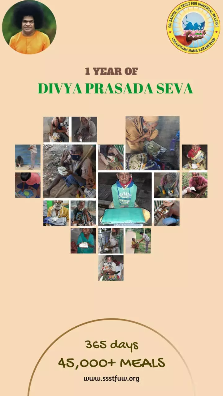 1 year of Divya Prasada Seva