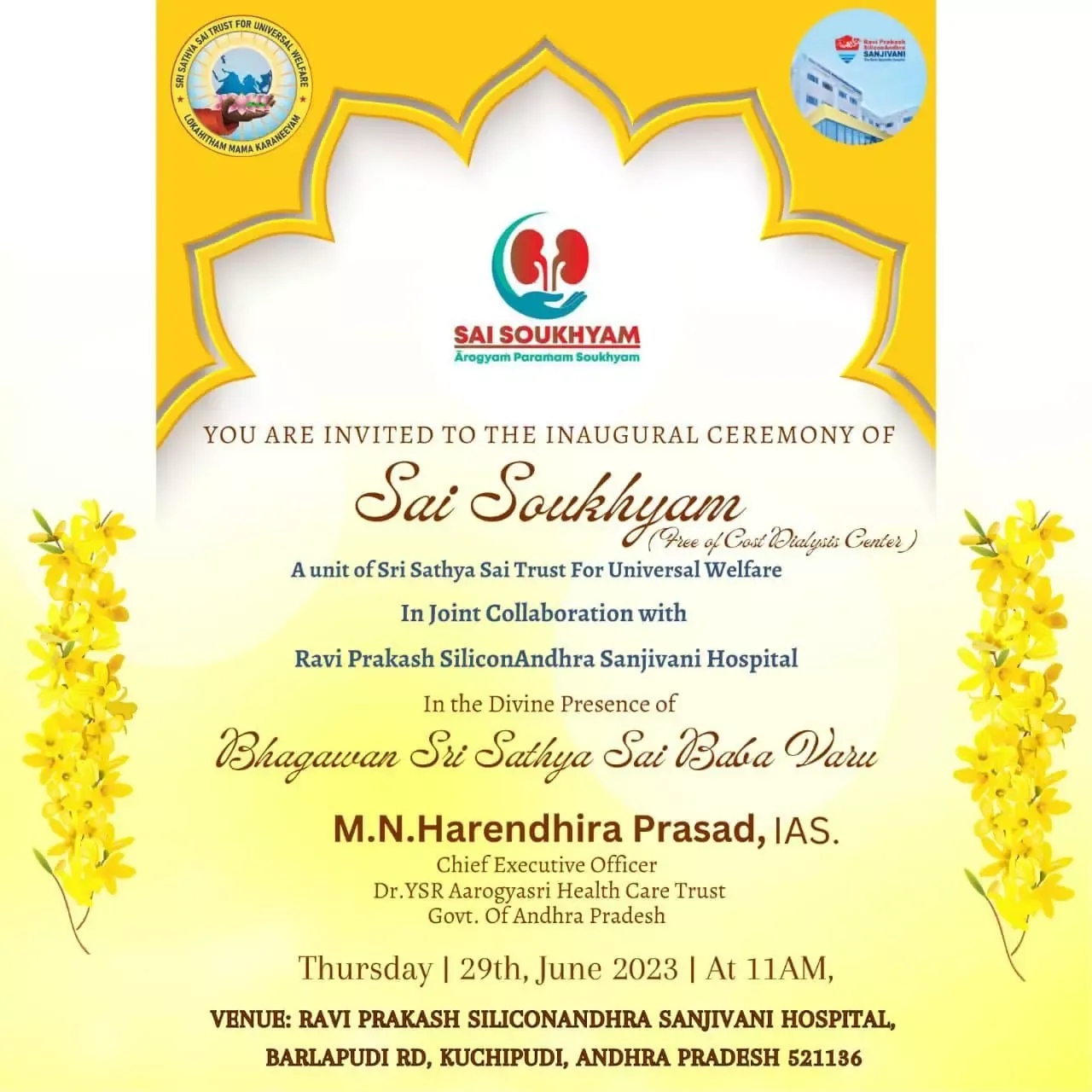 Sai Soukhyam - Inauguration of Second Center