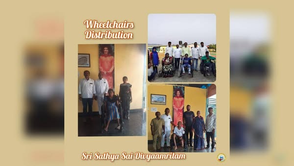 As a part of #ServeTheNeedy initiatives, wheelchairs were distributed to many deserving, at Sri Sathya Sai Divyaamritam.